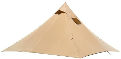 Campingzelte und -unterstände, Winterzelte für Camping,Winddichter Campingunterstand Hot Tipi | Ultraleichtes Kuppel-Campingzelt, atmungsaktive Tipi-Warmzelte mit Rauchrohrfenster für Wander- und Ruck