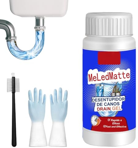 Potente Agente Di Dragaggio Per Tubi, potente agente dragante per condotte, liquido sturalavandini ad alta resistenza, sturalavandini per la pulizia rapida delle condotte del WC della cucina (1Pcs)