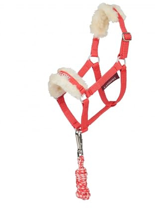 LeMieux Hobby Horse Spielzeug Harlow Halfter & Führstrick – Coral Crush
