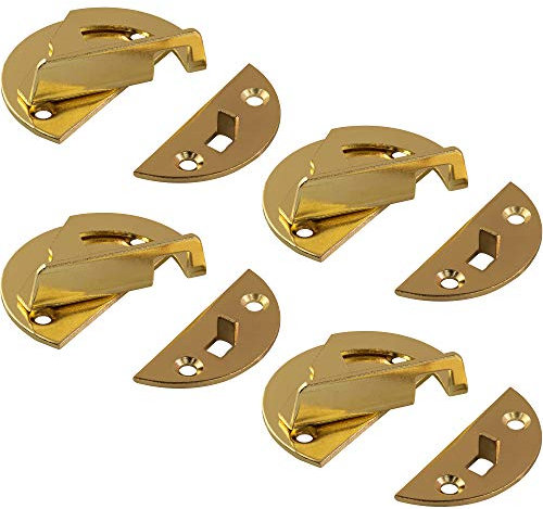 Gedotec® Mecanismo de Giro Tischbeschlag para Zargentische | Möbelriegel Acero Galvanizado | Dreh-Verriegelung Zum Einbohren o Atornillar | Marca para Su Sala de Estar