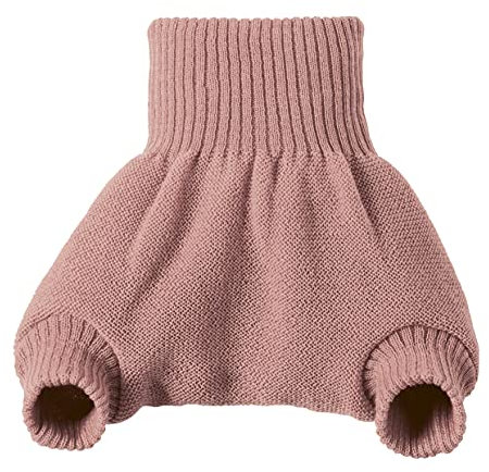 Disana WOLLWINDELHOSE, 100% Bio-Merinowolle GOTS, IVN Best | Newborn Neugeborene Baby Kleinkind, Kind Unisex | Baby Erstausstattung | Made in Germany | Rosé Gr. 62-68