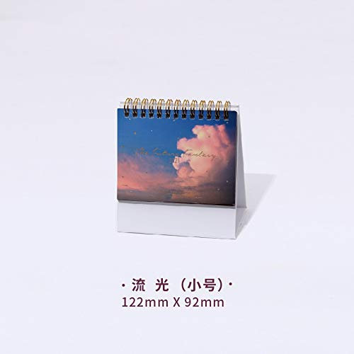 BGTR Kalender Kalendarien 2021 Zukunft Fantasie-Himmel-Serie Desktop-Kalender Dual-Tagesplan Tabelle Planner Jahr Agenda Organizer Office-Kalender Terminkalender (Color : G)