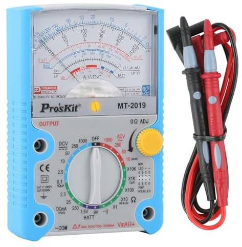 Jyving Multimeter MT-2019 Schutzfunktion Analog Multimeter Sicherheitsstandard Professioneller Ohm Test Meter Tester Analog