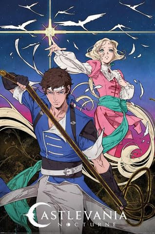 empireposter Castlevania - Anime Manga TV-Serie Film Poster Druck Grösse 61x91,5 cm + 2 St Posterleisten Alu 63 cm