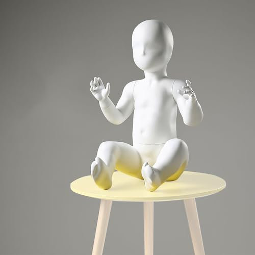Schneiderpuppe Billiger Kindermannequin-Torsokörper mit Kleiderbügel, Schaufensterpuppen-Kleidermodell-Ausstellungsregale, Babybekleidung Modell Schnuller Ganzkörper ( Color : Style 2 )