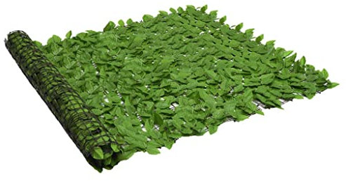 LAPOOH Balkon-Sichtschutz mit Grünen Blättern 200x150 cm, Balkonsichtschutz, Windschutz Balkon, Windschutz Terrasse, Balkonverkleidung, Sichtschutz Garten - 367845