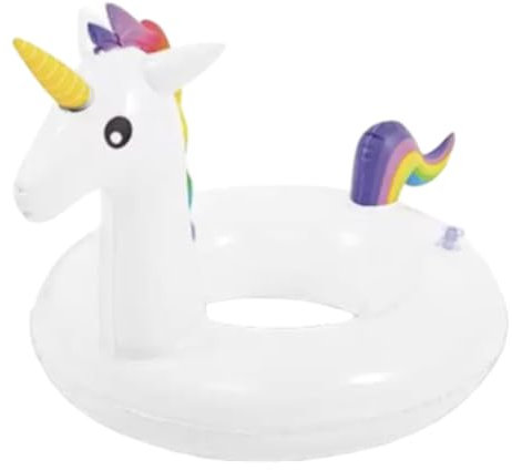 Ciambella a forma di unicorno per bambine adatte a mare piscina e giardino diametro 55 centimetri