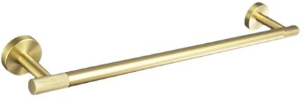 Badezimmer-Hardware-Set aus gebürstetem Gold-Edelstahl, Handtuchhalter, Kleiderhaken, Handtuchhalter, Toilettenpapierhalter, Seifenschale, Zubehör, einzelne Handtuchstange A