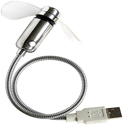 VILLCASE Ventilateur Usb Mini Portable Avec Horloge Affichage Pour Maison Bureau Voyage