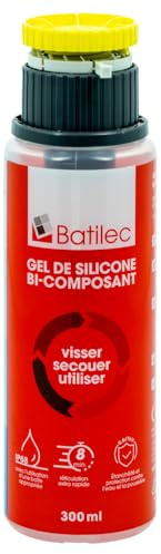 BATILEC - Gel bi-composant Silicone 2en1 300 ML : la Solution d'isolation électrique Rapide, étanche et résistante pour protéger durablement Vos connexions en intérieur comme en extérieur