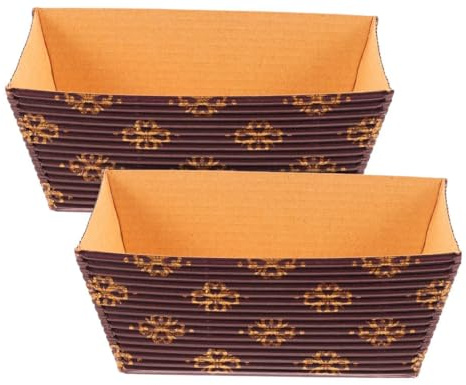 Ipetboom 25 Pcs Moule A Cake Jetable Rectangulaire, Moule Mini Cake Papier Papier Cartonné Pour Pâtisserie Boulangerie Mariage Anniversaire 3.73X1.97X1.57in