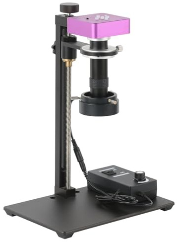 2K 51MP Microscopio Digitale Fotocamera Zoom C-Mount Obiettivo HDMI USB Videoregistratore For Il Telefono Riparazione PCB Rilevamento Pietra Di Giada Preciso Chiaro(B Set)