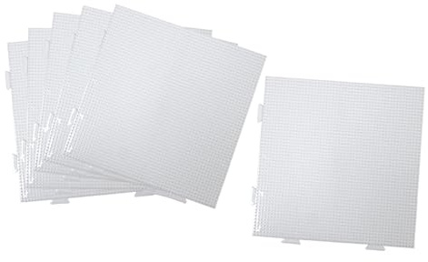 Sclmgo Set di 6 pannelli perforati quadrati per perline da stirare per progetti di artigianato, perline da stirare