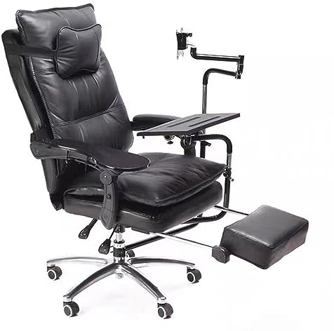 Ergonomisk spelskrivbordsstol med justerbart stativ för förbättrad hemdator
