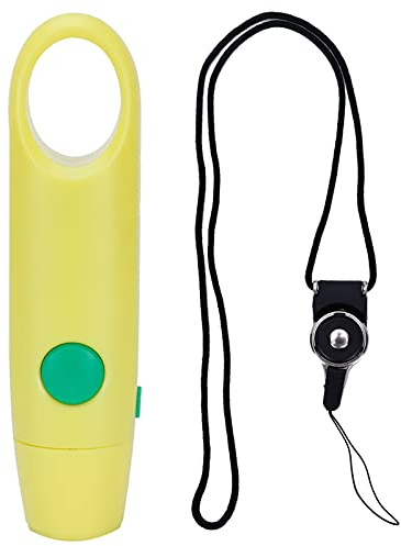 Haofy Elektronisk Visselpipa 81 G Lättvikt för Enkel Bäring 3 Justerbara Ljudnivåer Domarvisselpipa för Sportfält, Nödsituationer, Reseäventyr (Gul)