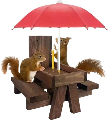 Mangime Per Scoiattoli | Per L'Alimentazione Di Animali Domestici Resistenti Alle Intemperie - Mangiatoia Portapannocchie Scoiattoli | Per Cortile Giardino Prato Muro Albero Recinzione Uso Spazi Ester