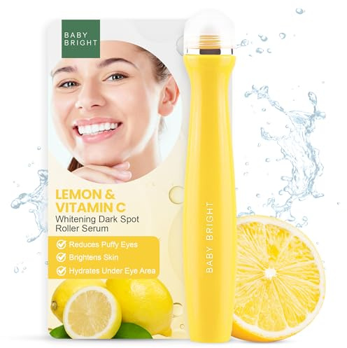 Baby Bright Advanced Augenroller Serum - Hydrating Augen Roll On, Intensive Eye Augenpflege, Augenserum Gegen Falten und Augenringe, Under Eye Brightener for Radiant Skin - (Lemon & Vitamin C) 15ml