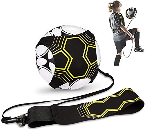 JPudinor Football Ceinture D'entraînement, Sangle Élastique pour Entraînement de Football, Ceinture Réglable Solo Kicking Pratique, Football Kick Traine pour Enfant et Adulte