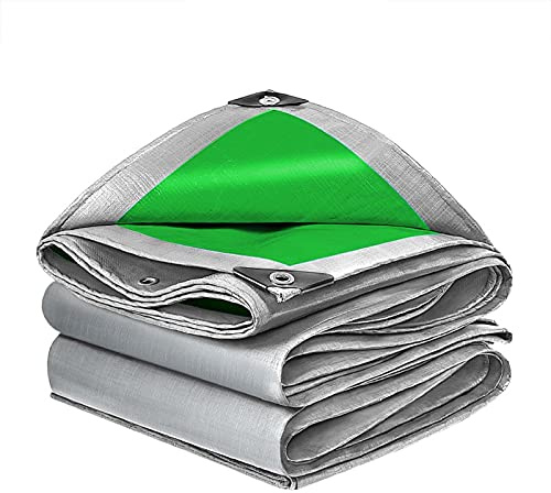 FOGUO Telone Impermeabile per Esterno Robusto 7x8m, Teloni Occhiellati in PVC, Telo Pesante Occhiellato, Rivestito su Entrambi I Lati, Grammatura 165 G/m², per Protezione dalle Intemperie