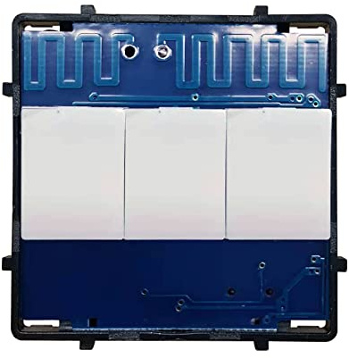 BSEED Smart Lichtschalter EU Standard 3 Fach 1 Weg Touch Lichtschalter mit LED-Anzeige (kein Neutralleiter erforderlich)
