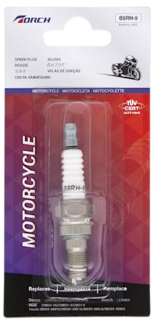 TORCH B8RH-9 Screw Terminal Spark Plug Replace for NGK CR8EH-9/5666, for HON DA 98059-58916,for Denso U24FER9, OEM | for HONDA 98059-58916,for Denso U24FER9,OEM