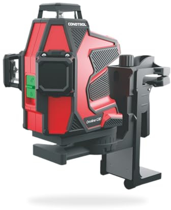 CONDTROL - Láser Línea OMNILINER G3D KIT Verde + Soporte de Pared - Alcance de Nivel 40m - 3 Líneas - 2 Modos - Bluetooth - Garantía 2+1 Años - Se entrega con Accesorios