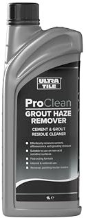 UltraTile Pro Clean Grout Haze Remover - Cement & Grout Residue Cleaner 1L
