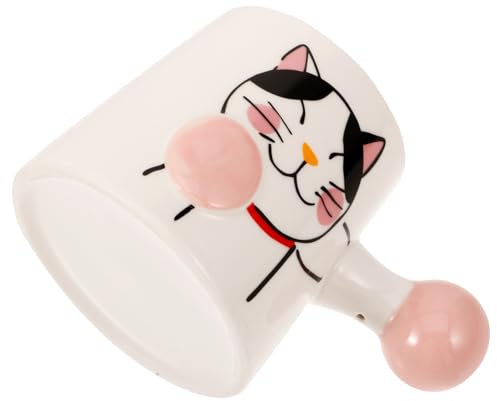 Alipis Katze Wassertasse Kaffeetassen Kaffeebecher Haushaltskeramiktasse Porzellantasse Niedliche Tasse Neuartige Kaffeetasse Keramikmilchtasse Lustige Tassen Niedliche Tassen