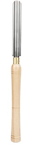 Herramienta de torneado de madera, cincel de torno con mango de madera dura y hoja HSS de 25 mm para carpintería.