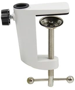 UBOHUZ C-Zwingen 2 stücke Schreibtisch Tisch Halterung Clamp for Arbeits Mikrofon Steht Ersatz Teil Desktop Clips Für Holzarbeiten(White)