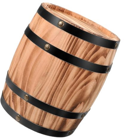 Vintage Wooden Wine Barrel Decor Coffee Barrel Ornament