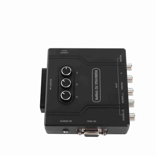 AMONIDA Convertisseur de Composants RGBS VGA SCART vers YPBPR de Haute qualité pour un écran de Jeu Clair et Vif pour N64, Câble USB