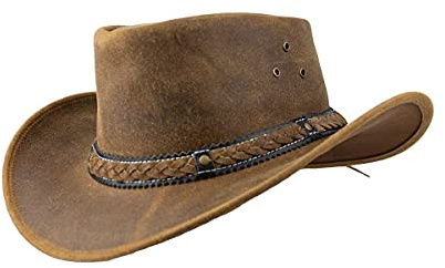 Black Jungle ARAMAC Lederhut Cowboyhut Australienhut Hut