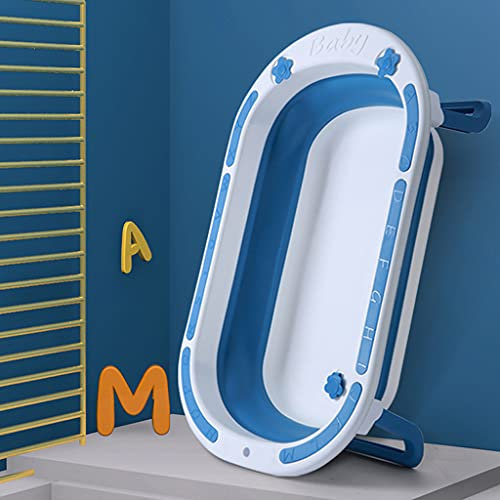 CongMing-huajia Tragbarer Baby-Badeeimer Faltbare Freistehende Badewanne Zum Einweichen TPE+Pp-Material Verbindet Sich Nahtlos Badewannen Mit Schriftzug A