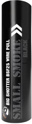 Big Shotter Fireworks BSF25 WIRE PULL Smoke Grenade Black for Paintball, Weddings, Photoshoots, Parties, Events & Birthdays
