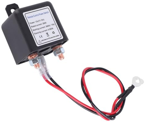 DC12V Ferngesteuerter Batterietrennschalter, Ausschalter Anti Diebstahl Verhindern Sie die Entladung der Batterie, Hoher Strom Haupt Batterietrennschalter für RV Auto Boot, 48.78m Kontrollabstand(#2)