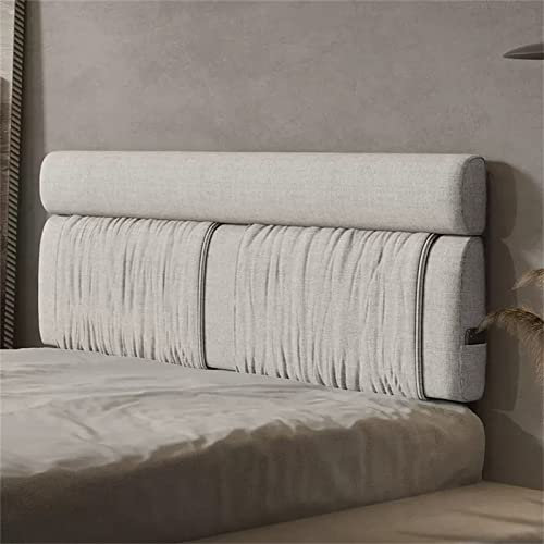 Generic Rückenlehne Kopfteil Kissen Wandkissen Lesekissen Große Rückenlehne Lendenwirbelstütze Abnehmbarer Kopfteilbezug Für Bank Tagesbett Etagenbett,C,with headboard Full 47.2
