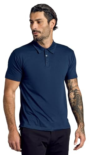 True Classic Novelty Polo Shirts for Men – Mens Polo Shirts Short Sleeve Cotton, Pack of 1, Navy, XL