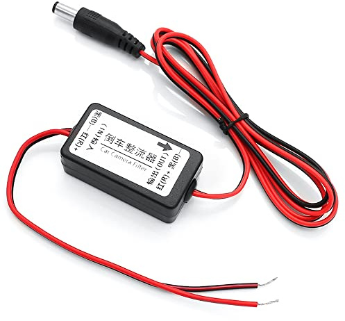 Auto-Rückfahrkamera-Gleichrichter, 12V DC Leistungsrelais-Kondensator Filterstecker, Filter-Gleichrichter für Rückfahrkamera