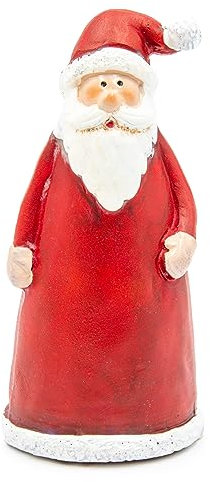 Blümelhuber Sgabello di Babbo Natale per recinzione, resistente alle intemperie, decorazione da giardino, decorazione natalizia