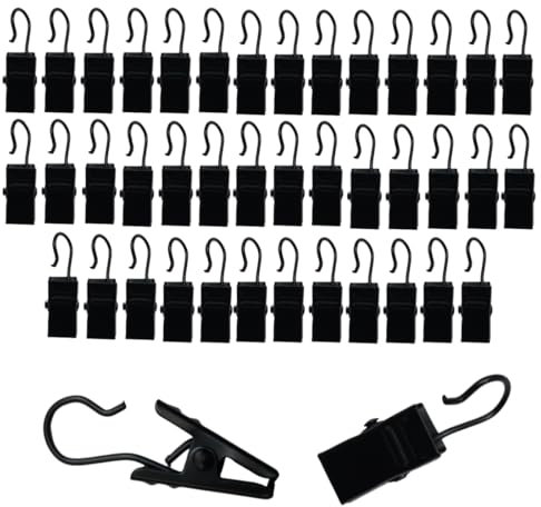UPEYXDQR Vorhang-Clips aus Edelstahl, zum Aufhängen, für Camper, Markisen, Lichter, Haken, Party-Dekoration, Zubehör für Camping, Zelt, Markise, Licht, Foto-Display, Innen- und Außenbereich,