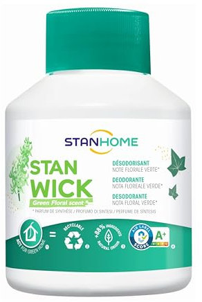 STANHOME | Deodorante Ambienti STAN WICK GREEN FLORAL, Profumatore con Nota Floreale Verde, Profumo Floreale e Delicato a Lunga Durata, 250 ml