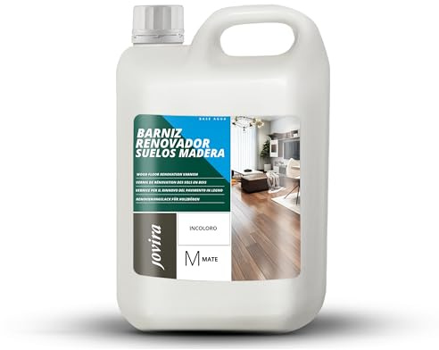 JOVIRA PINTURAS Barniz Renovador Protector para Suelos Laminados, Parqué y Madera – Decora, Protege y Disimula Arañazos – Resistente a Manchas y Desgaste. (2 Litros, Mate) F-98B