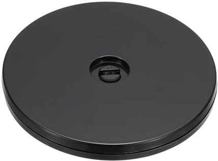 PATIKIL 5 Pesante Rotante Girevole Supporto con Acciaio Sfere Cuscinetti 1pz 360° Rotazione Giradischi Lazy Susan Base per Grande Schermo TV Computer Monitor Nero