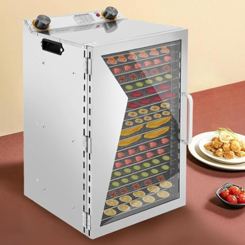 Essiccatore alimentare commerciale, essiccatore per frutta di grandi dimensioni, Essiccatore per alimenti, essiccatore per carne secca, funghi, manzo, erbe aromatiche, yogurt,18Layer