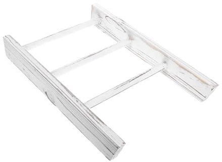 GLEAVI Miniatur-handtuchhalter-Leiter Für Badezimmer Rustikale Deko-Leiter Aus Kompakter Tablett-ständer Mit Ländlichem Charme Platzsparende Badezimmer-Organisation