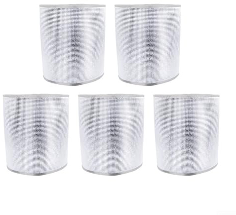 Qualoramall Juego de 5 fundas de protección contra heladas de aluminio grueso para macetas, película de aislamiento térmico, protege las plantas de jardín al aire libre de la luz solar fría y el clima