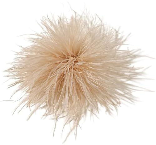 Feder Broscheflauschige Straußenfeder, Brosche Braut Hochzeit Party, Damen Fluffy Straußenfeder, Vintage Feder Brosche Geeignet für Bankette, Partys