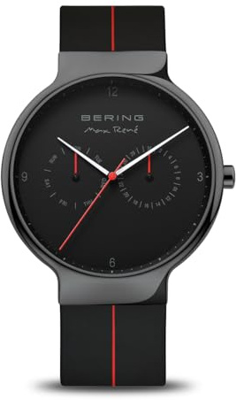 Bering Herren Quarz Uhr | Armbanduhr 42 mm Edelstahlgehäuse und Zifferblatt | Milanaisearmband | Saphierglas | 5 ATM | 15542