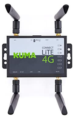 Kuma 4G Routeur Connect Lite Débloqué avec Carte SIM – WiFi Portable 150 Mbps pour Maison, Bureau, Jardin et Voyage – Routeur 4G Kuma LTE Internet Mobile sans Abonnement avec Hotspot Plug&Play